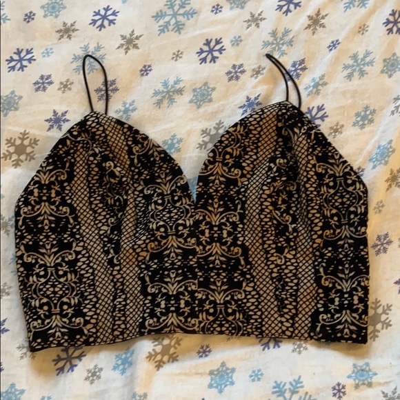 Romeo and Juliet Velvet Crop Top - Picture 1 of 4